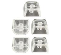 FackLOxc Lot de 5/10 touches 1U, transparentes avec rétroéclairage résistant aux taches, améliore la saisie des claviers mécaniques