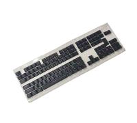 FackLOxc Lot de touches ergonomiques 115 touches PBT EDMs Hauteur Double Shot Moulage par injection Thème chevaliers noirs pour claviers