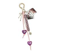 FackLOxc pendentif breloque corde tressée porte-clés breloques pour à main sacs à main sacs accessoires e voiture breloque pour femmes filles accessoires