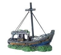 FackLOxc Résine Naufragée Terrariums Décoration Fishtanks Paysage Aquariums Décoratif Bureau Bureau Ornement Ornement Poisson Ornement