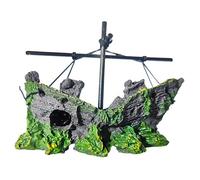 FackLOxc Résine Naufragée Terrariums Décoration Fishtanks Paysage Aquariums Décoratif Bureau Bureau Ornement Ornement Poisson Ornement