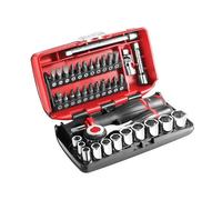 Facom 0.6cm Métrique Ensemble Douille et Pointe 38 PC Longueur Standard Chrome