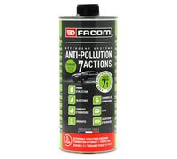 FACOM 006071 Détergent Système Anti-Pollution Essence 7 en 1 - Pompe d'injection, injecteurs, conduits d'admission, EGR, catalyseur d'oxydation- Formule Pro 1L