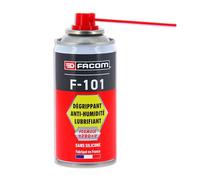 FACOM Dégrippant-Lubrifiant Anti-Humidité F-101, Formule Pro+, Diffuseur Multipositions, 125 ml
