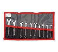 Facom Jeu de clés mixtes courtes en pouce Facom dans pochette pliante, 10 pcs. Quantité:1