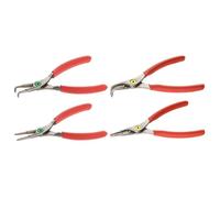 Facom - Jeu de 4 pinces circlips PCJ4PB - Becs droits et coudés 90° intérieur/extérieur 18-60 mm