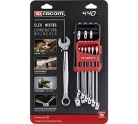 Facom 440.JP10PB Jeu de clés mixtes 9 pièces Ouverture de clé (métrique) 8 - 19 mm