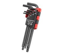 FACOM 89SR.JP6PB Jeu de 6 Clés Mâles Longues à Tête Sphérique Résistor - 4 Types de Dimensions et de Têtes - Étui Compact à Volet Rabattable - Matériau Robuste - Pour Particuliers et Professionnels