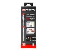 Jeu de tournevis Facom Protwist lame ronde - FE / PZ / PH - 8 pièces
