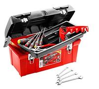 FACOM - Caisse à Outils BP.C19 + 20 Outils - TBX1M.PB - Boîte Résistante aux Chocs des Chantiers - Matériau Polypropylène Robuste et Durable - Convient pour une Utilisation Professionnelle