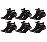 Lot de 6 Paires de Chaussettes Quarter de travail FACOM FX/1/CHLCX6/RED homme