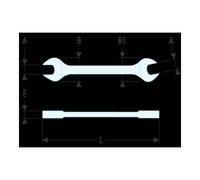 Facom Clé à fourche Facom "Série 44" 10x13 mm Quantité:1