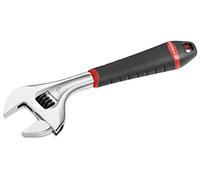 FACOM - Clé à Molette - Ajustement Rapide avec Écrou - Ouverture Extra-Large Polyvalente - Graduation en mm sur une Face - Corps Chromé Brillant - Manche Bimatière - Grande Robustesse - 101.10G