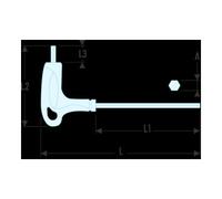 Facom Clé mâle Facom manche en T 6 pans SLS 6 mm Quantité:1