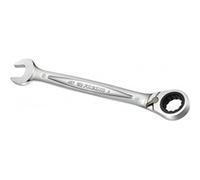 FACOM - Clé Mixte à Cliquet Métrique 22mm - 467B.22 - Système Ultra-Grip Antidérapant - Mécanisme à Cliquet Compact Réversible par Levier - Œil et Fourche Inclinés à 15° - Chrome Satiné