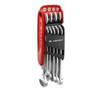 Facom Clés mixtes Facom à têtes biseautées à 15° montées dans un support pliable, 14 pcs. Quantité:1