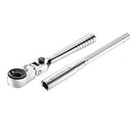 FACOM Cliquet réversible 1/4 pouce compact, cliquet avec tête articulée à 180° et poignée en T, idéal pour les embouts hexagonaux de 1/4 pouce