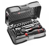 FACOM - Coffret cliquet + douilles 1/4'' 6 pans - R.161-6P6PB