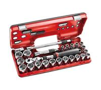 Coffret clé à cliquet extensible à verrouillage DBOX douilles FACOM SXL.DBOX3PB 1/2"