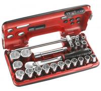 Facom Coffret douilles 1/2"" 6 pans métriques - 22 pièces - SL.DBOX4