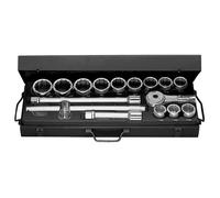 FACOM - Coffret Douilles 3/4" 12 Pans Métriques - K.432E - Cliquet, 12 Douilles, Rallonges et Poignée Coulissante - Outillage à Main pour Professionnel et Particulier