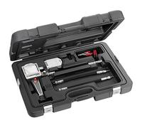 FACOM - Compressiomètre pour Moteur Essence - 912 - 2 Raccords Flexibles, 1 Compressiomètre Essence Nu, 2 Fausses Bougies Essence 12 et 14 mm, 1 Sachet de 100 Fiches Essence et 1 Câble de Démarrage