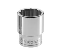 Facom Douille 1/2 Pouce Drive 17 Mm Bi-Hexagone Chrome Longueur Standard FCMS17