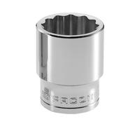 Facom Douille 1/2 Pouce Drive 17 Mm Bi-Hexagone Chrome Longueur Standard FCMS17