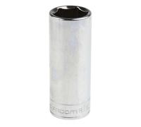 FACOM Douille 1/4" Longue 6 Pans Métrique Diamètre 14 mm Longueur 5 cm Profil OGV Convient à un Usage Professionnel en Matériau Durable de Qualité R.14LA