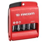 FACOM - Jeu d'Embouts de Vissage 28 pièces - E.120PB - Coffret avec Embouts Plats, PH, PZ Torx et à Six Pans - Polyamide PA66 - Haute Résistance - Mallette - Outillage à Main