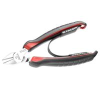 Facom Electricien diagonale bec effilé pince, Rouge/Noir, 140 mm