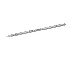 FACOM Embout de Vissage Double Extremité PZ1 - PZ2 Lame Réversible 1/4 " Pozidriv - Finition Chromée - AMZ.D1-2