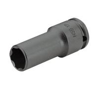 Facom Clé à douille NSB.30 IMPACT 1/2" 30 mm convexe, longues parois fines, 6 pans métriques