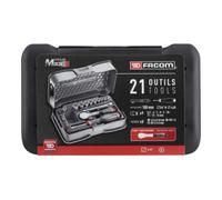 Facom Facom Jeu de clés à douille 1/4", 6 pans, 21 pièces Quantité:1
