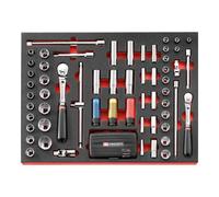 Facom Facom Jeu de clés à douilles mousse, 56 pièces Quantité:1