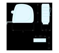 Facom Facom Mètre ruban 3 m boîtier ABS - SLS - 3M Quantité:1