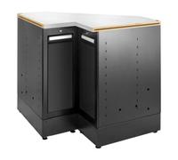 Facom Facom Meuble d’angle bas JLS3 avec planche en acier inoxydable noir Quantité:1