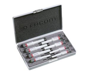 Facom Facom MICRO-TECH® Tournevis à main pour visseuses TX Set dans boîte en plastique, 8 pcs. Quantité:1