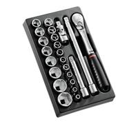 Facom Jeu de douilles MOD.SL161-36 23 pièces 6 pans métriques 1/2" Multicolore