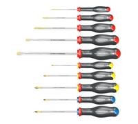 Facom - Jeu de 10 tournevis PROTWIST AT.J10 - Manche Soft Grip, Traitement thermique