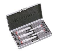 Facom Tournevis à fente AEF.J2 micro-tech - Boîte de 5