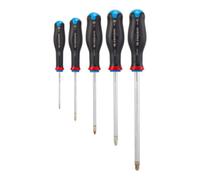 FACOM ATD.J5 - Jeu de 5 TOURNEVIS PROTWIST® pour vis cruciformes POZIDRIV® - lames rondes
