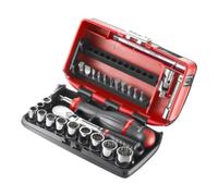 Facom Coffret douilles 1/4"" 12 pans en pouces et embouts - 28 pièces - RL.NANO-U112