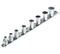 FACOM J.40U Coffret de Douilles, Argent, 3/8", Set de 8 Pièces