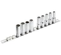 FACOM J40E Jeu de Douilles Rack, Argent, 3/8", Set de 10 Pièces