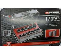 FACOM - Jeu de 12 douilles impact compactes en coffret 1/2" 6 pans métriques - NSS.J12PB