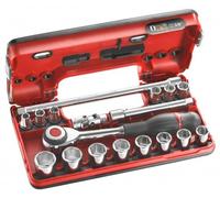 Facom Jeu de 18 pièces DBOX de douilles 3/8"" 6 pans - J.360DBOX1