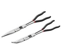 Facom Jeu de 2 pinces extra longues 185.2LPB – double articulation, gaine plastique