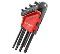 Facom – Jeu de 8 clés Allen mâles coudées Torx et Resistorx 89.JP6AL – T10–T40, étui professionnel