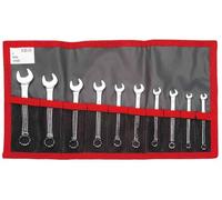 Clés mixtes courtes métriques Facom 39.JE10T - Acier - Noir - 12 pans